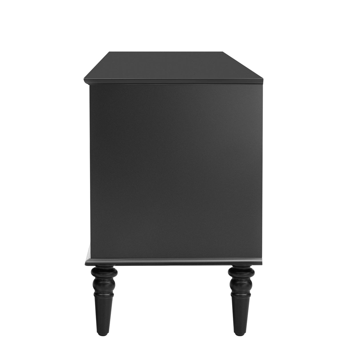 Retro Black MDF TV Stand With Drawers And Cabinets - Sleep Galleria