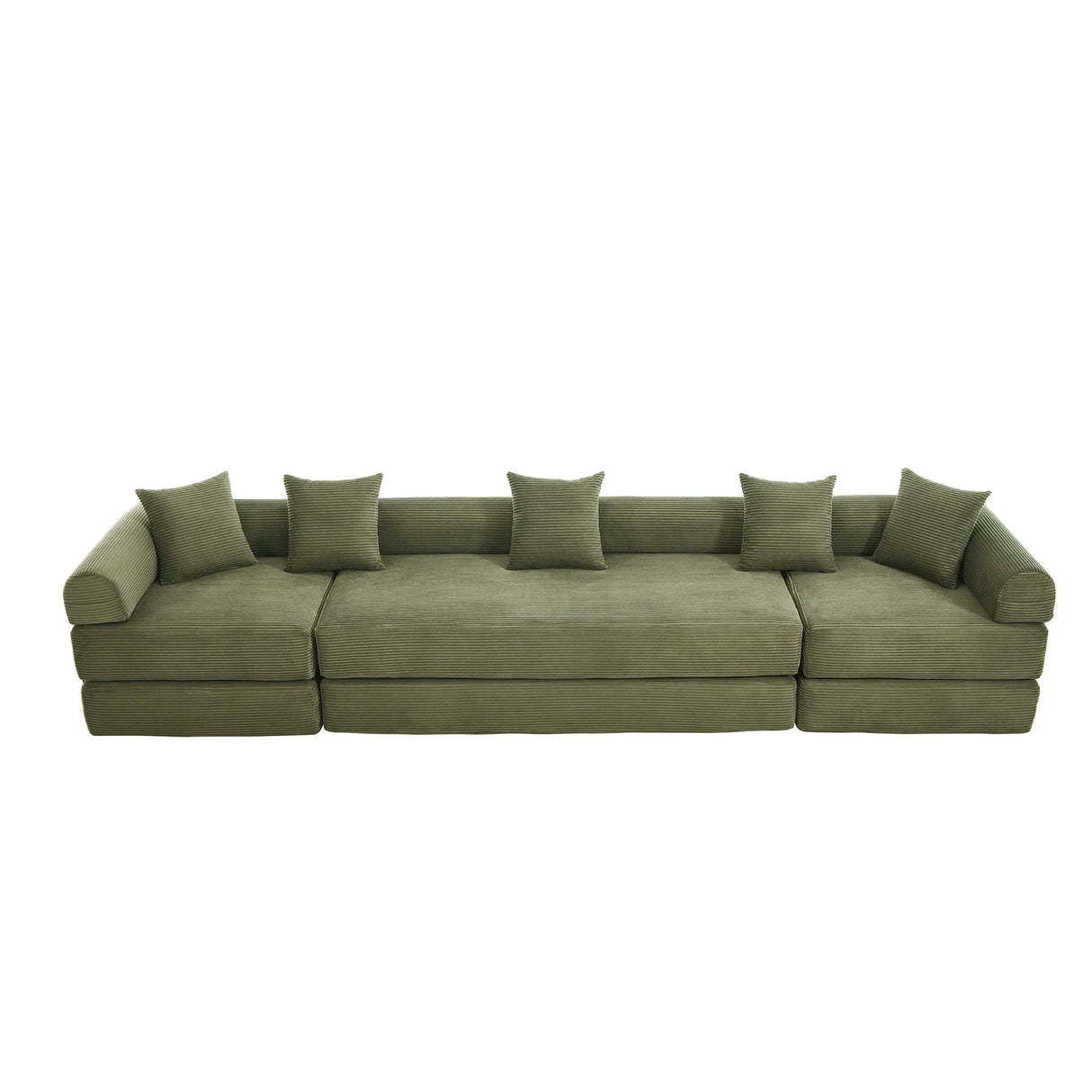 Convertible Folding Corduroy Memory Foam Sofa Bed - Omega Lifestyles