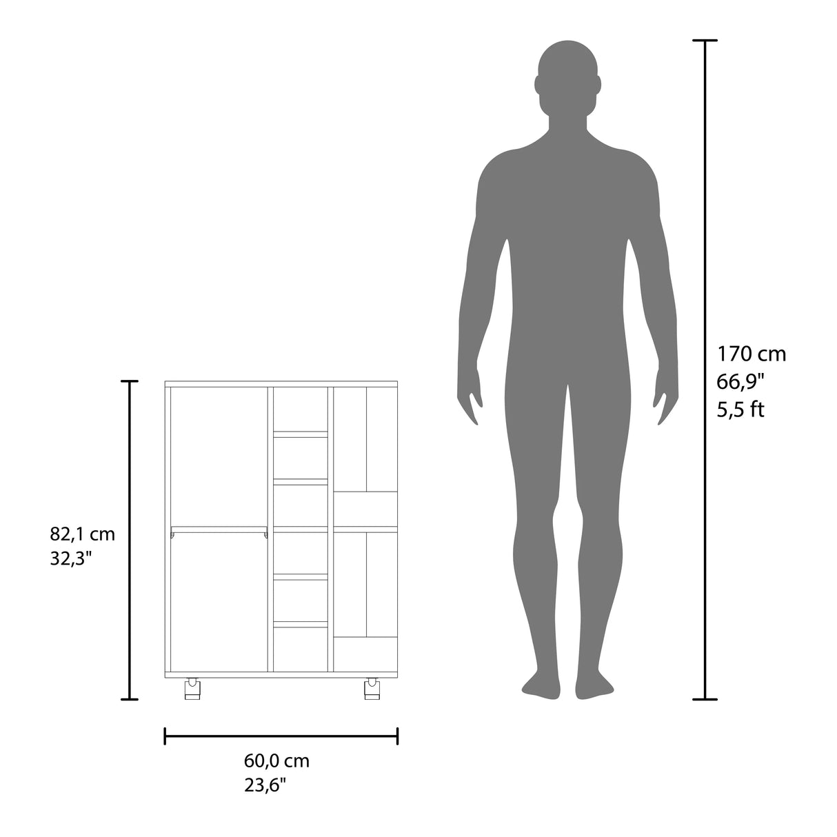 Modern Particle Board Bar Cabinet With Shelves - Omega Lifestyles