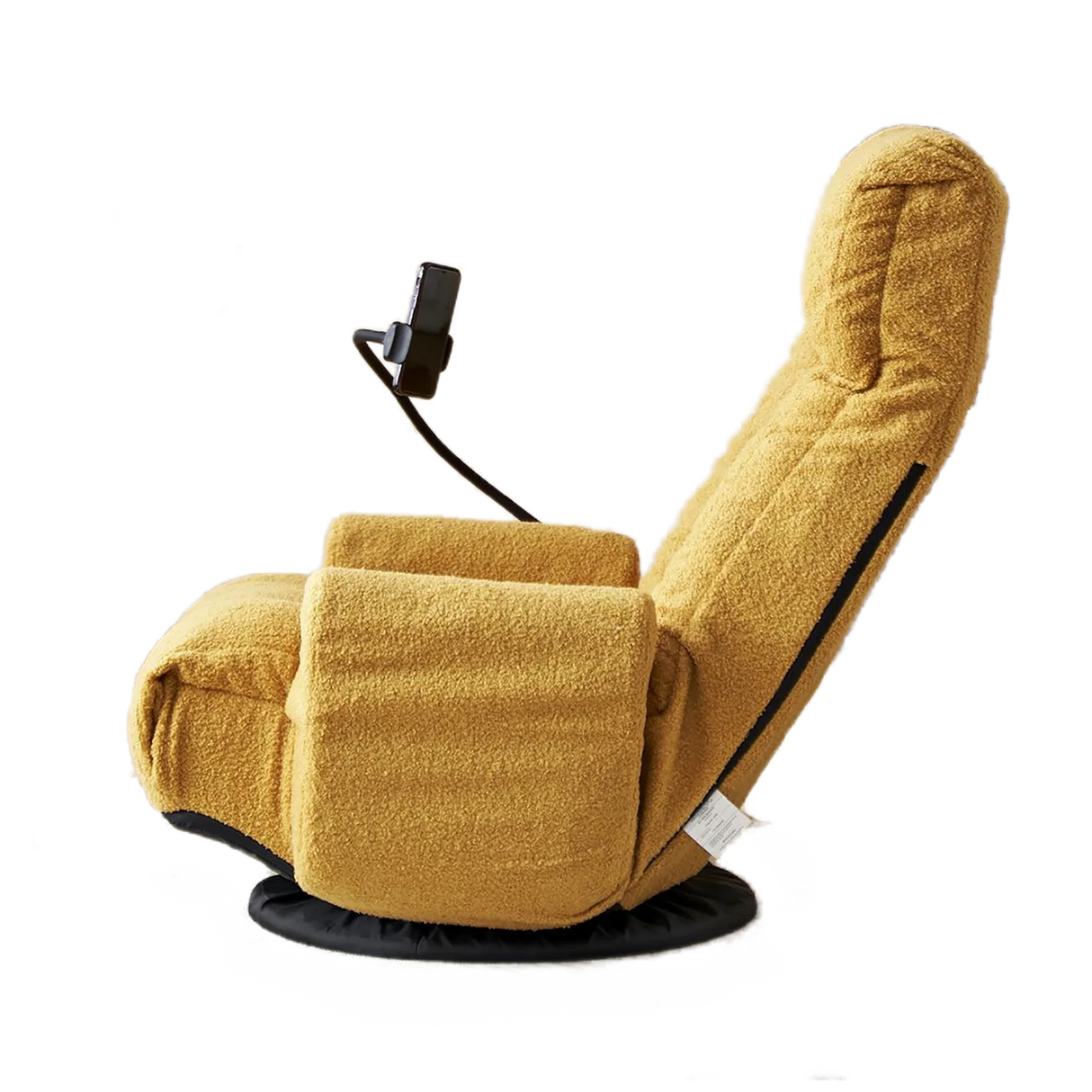 Adjustable Yellow Soft Plush Swivel Lounge Chair - Omega Lifestyles