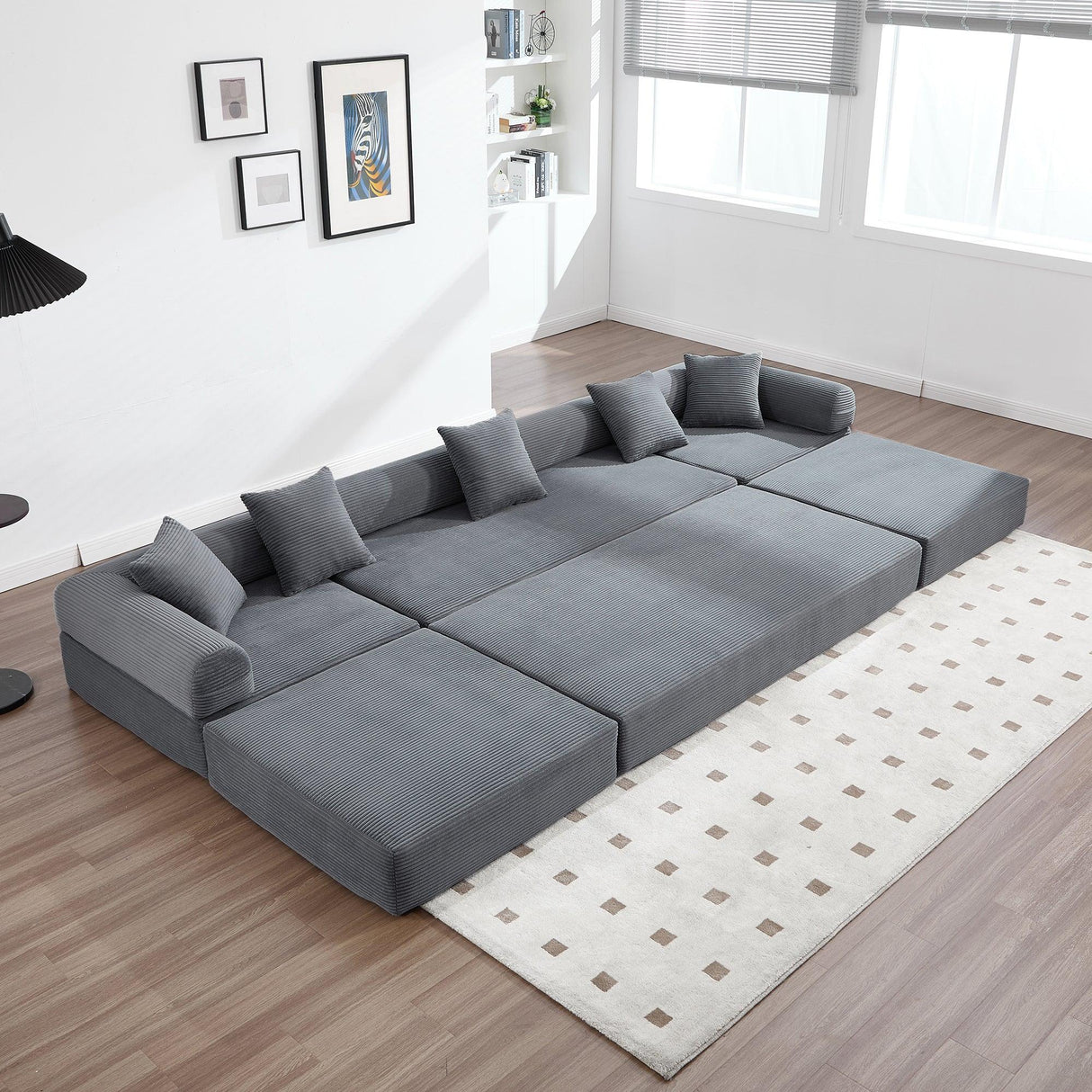 Convertible Corduroy Memory Foam Folding Sofa Bed - Omega Lifestyles