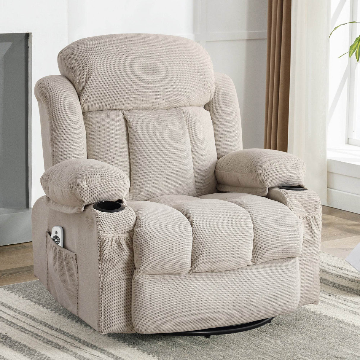 Heated Velvet Swinging Recliner Massage Chair - Omega Lifestyles