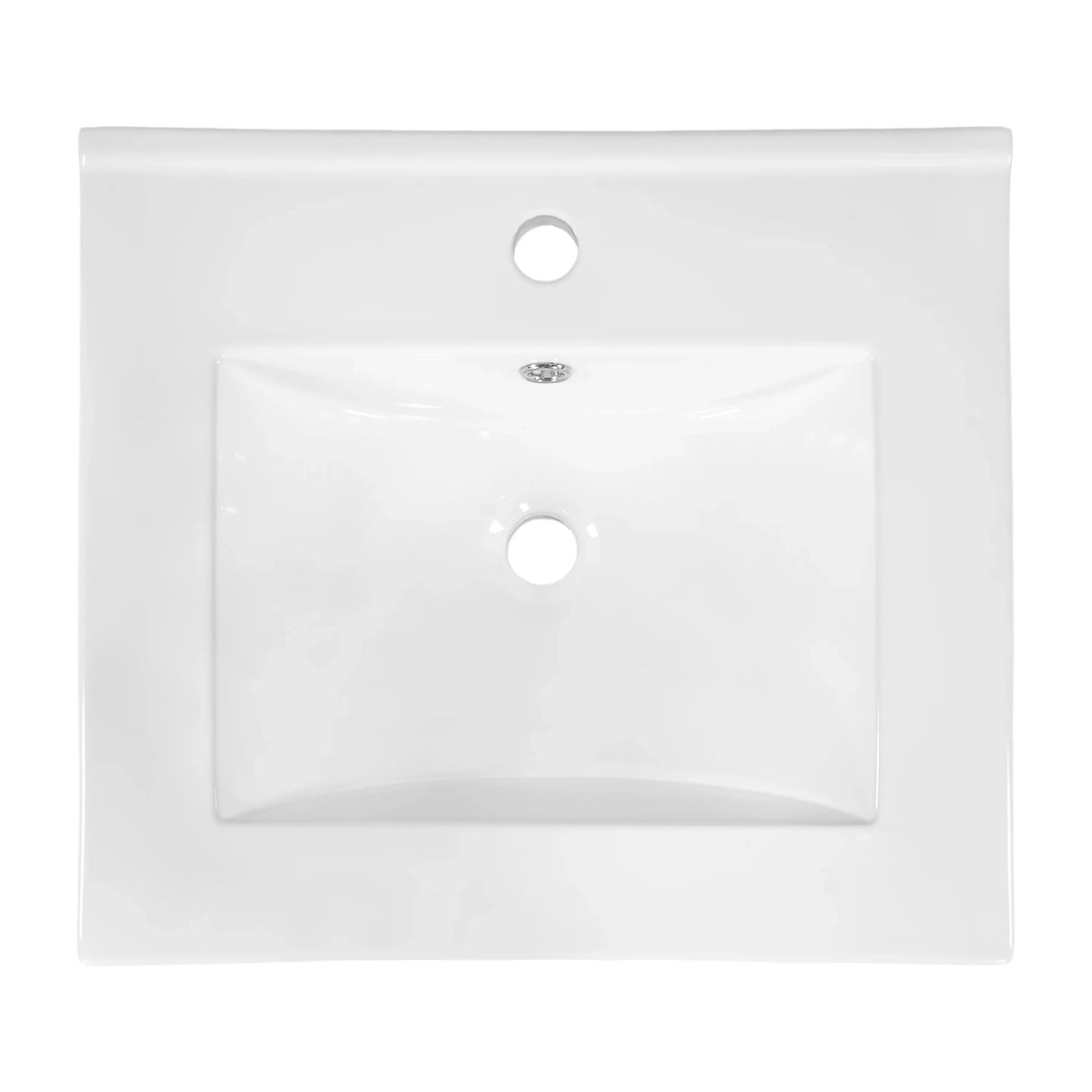 Modern Wall Mounted Bathroom Cabinet With Ceramic Sink - Omega Lifestyles