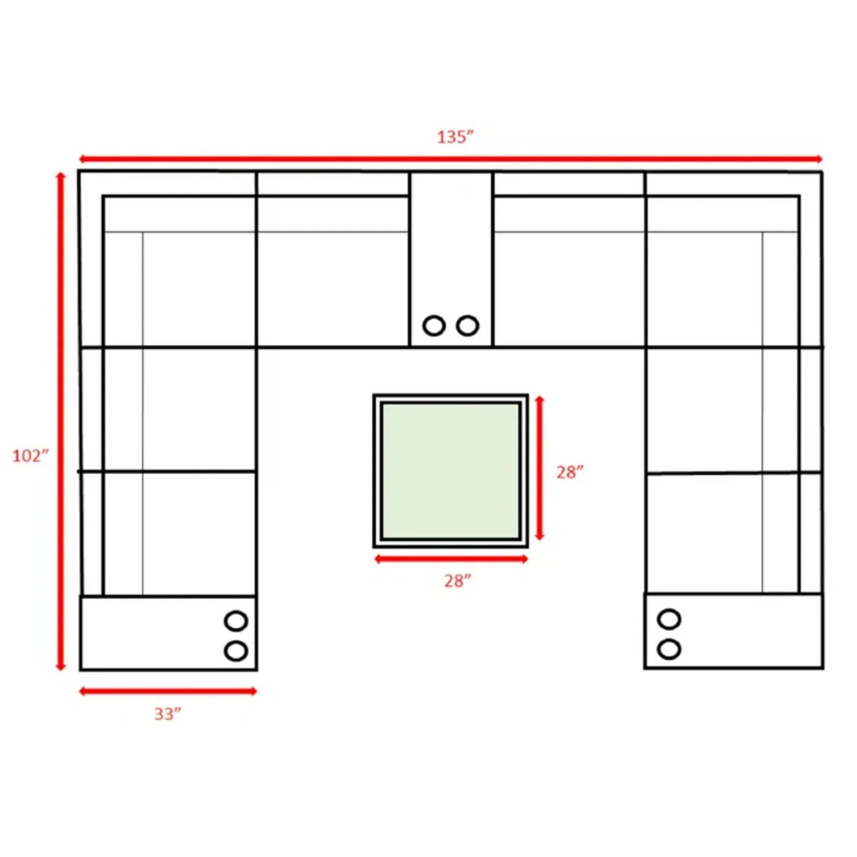 12-Piece Fully Assembled Outdoor Rattan Wicker Patio Seating Set - Omega Lifestyles