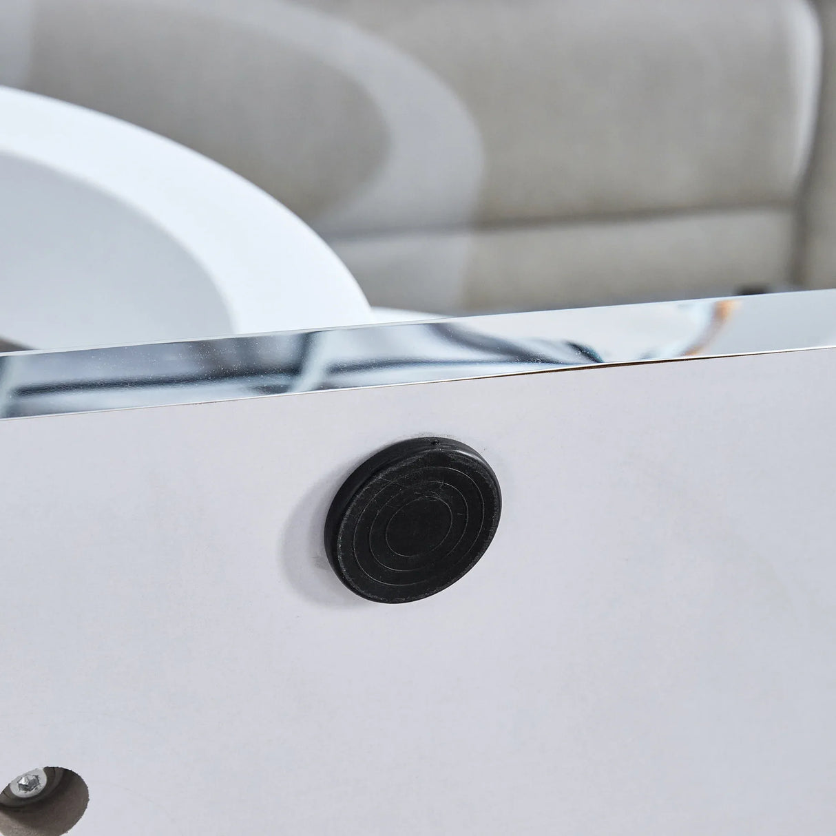 Modern Minimalist Glass Top MDF Coffee Table - Omega Lifestyles