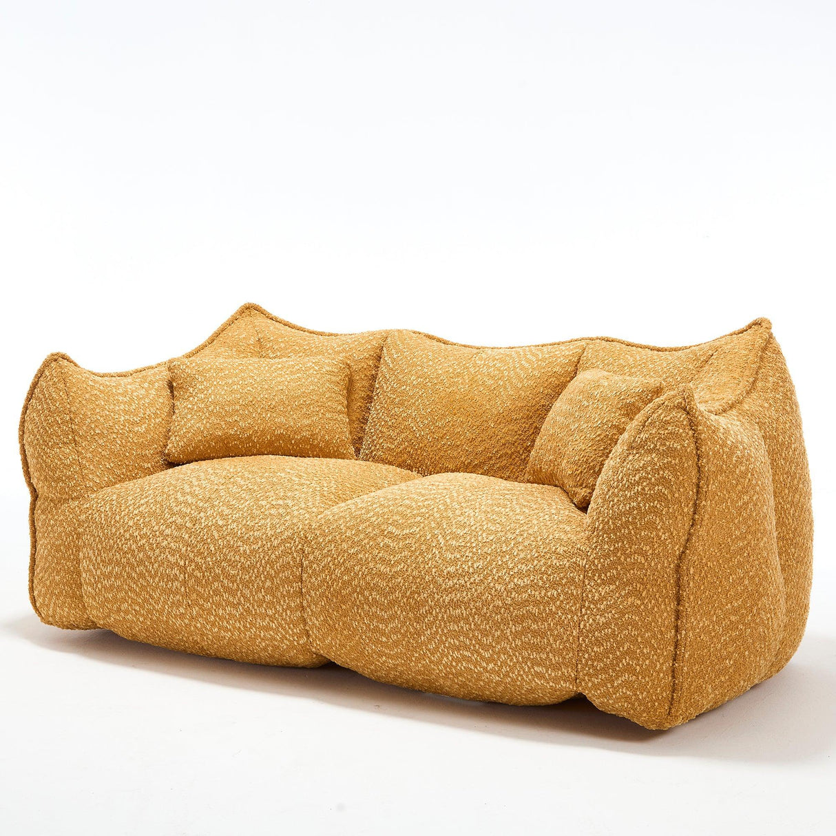 Chenille Dual Bean Bag Chair With Foam Core - Omega Lifestyles