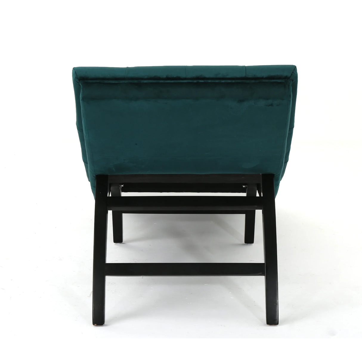 Elegant Teal Altay Velvet Tufted Curved Chaise Lounge - Omega Lifestyles