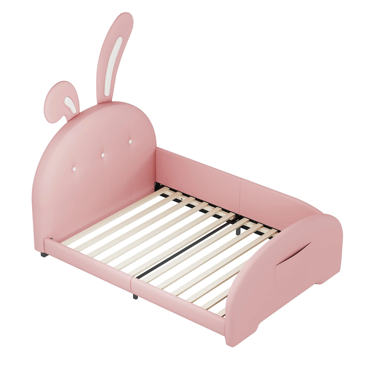 Twin Upholstered Rabbit-Shape Princess Platform Bed - Omega Lifestyles