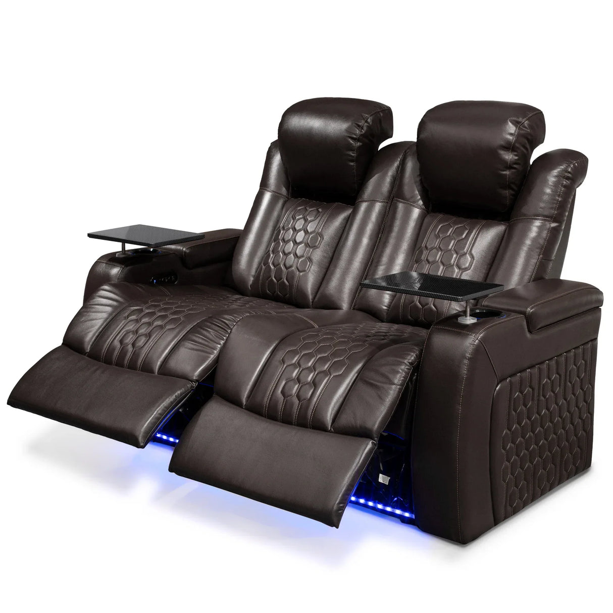 2-Piece Ultra Plush Top-Grain Nappa Leather Power Recliner - Omega Lifestyles