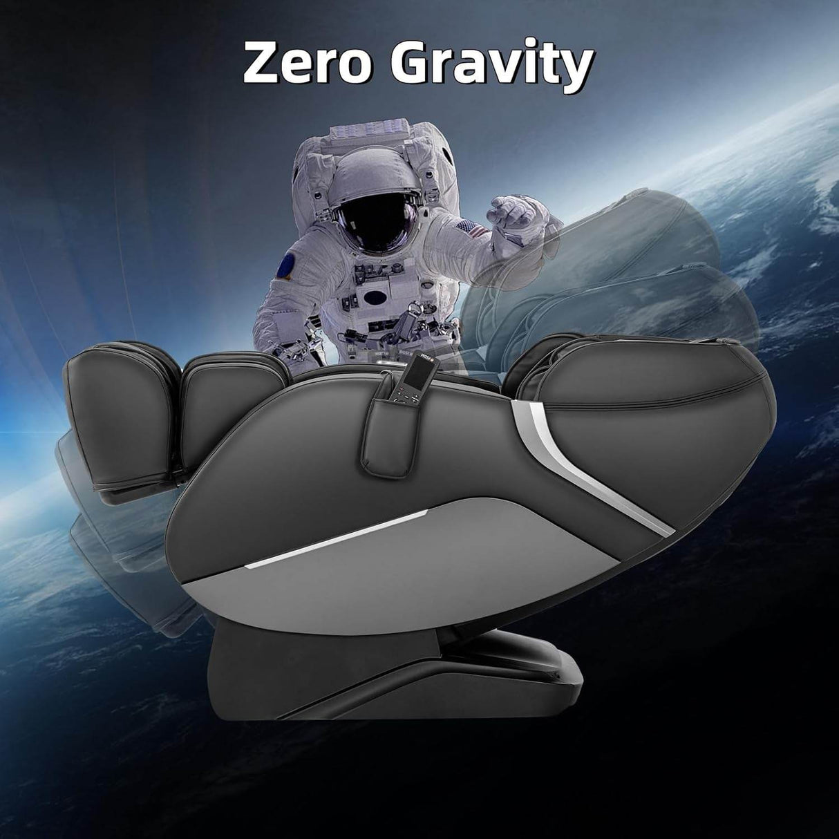 2025 A303 Massage Chair Irest System, Full Body with Heat, Zero Gravity, SL Track Shiatsu Recliner with Automatic Body Scan, Footrest Calfrest Exntension (Black)