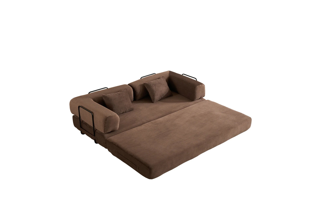 Convertible Corduroy 4-in-1 Sleeper Sofa Bed - Omega Lifestyles