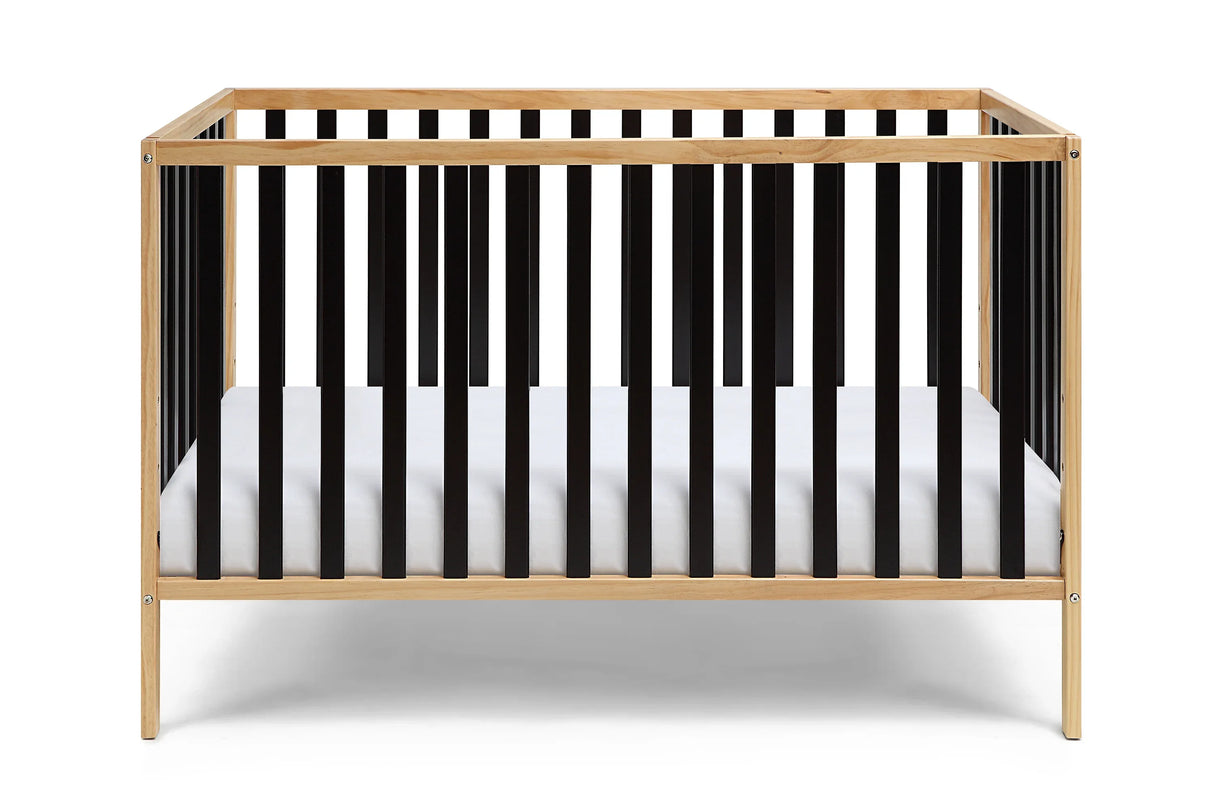 Two-Tone Solid Wood Convertible Island Crib - Omega Lifestyles