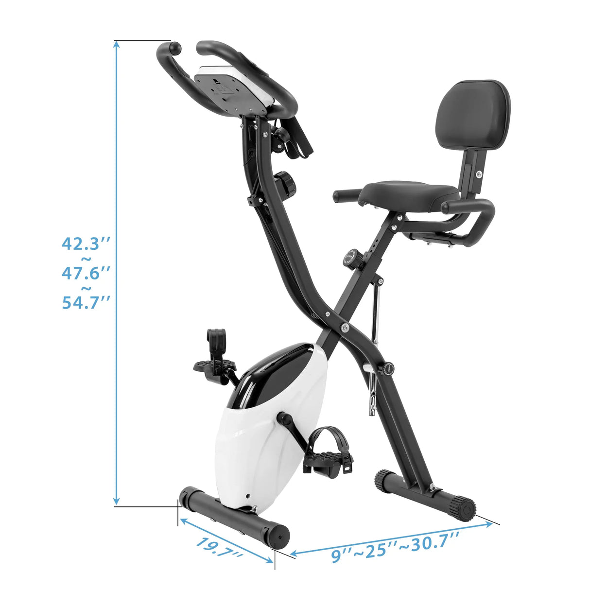 Folding Magnetic Resistance Exercise Bike With LCD Display - Omega Lifestyles