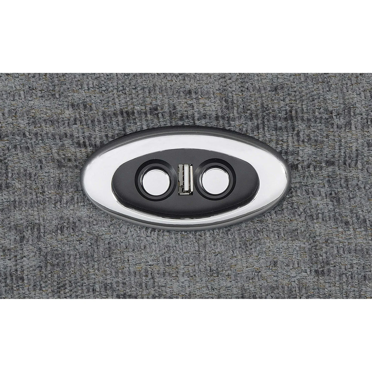 Charcoal Upholstered Power Glider Recliner With Pocket Coils - Omega Lifestyles