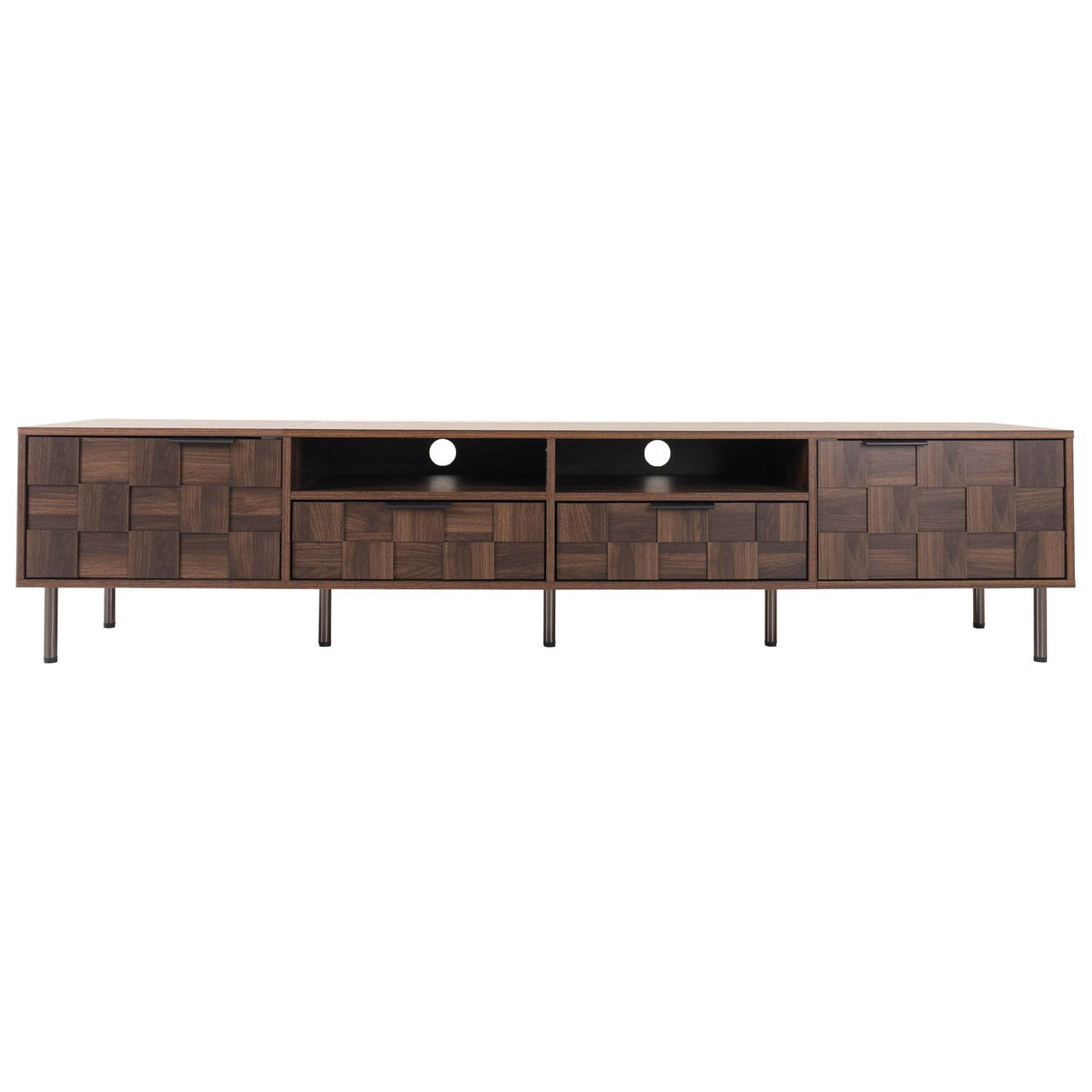 Mid Century Modern TV Stand With Storage Drawers - Sleep Galleria