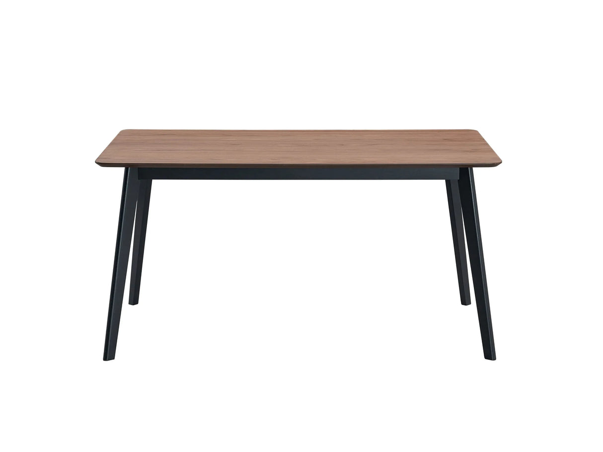 Rectangular Walnut Synthetic Wood Dining Table - Omega Lifestyles