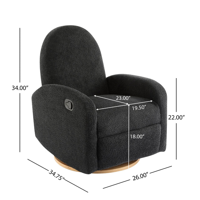 Contemporary 360-Degree Swivel Glider Recliner Chair - Omega Lifestyles