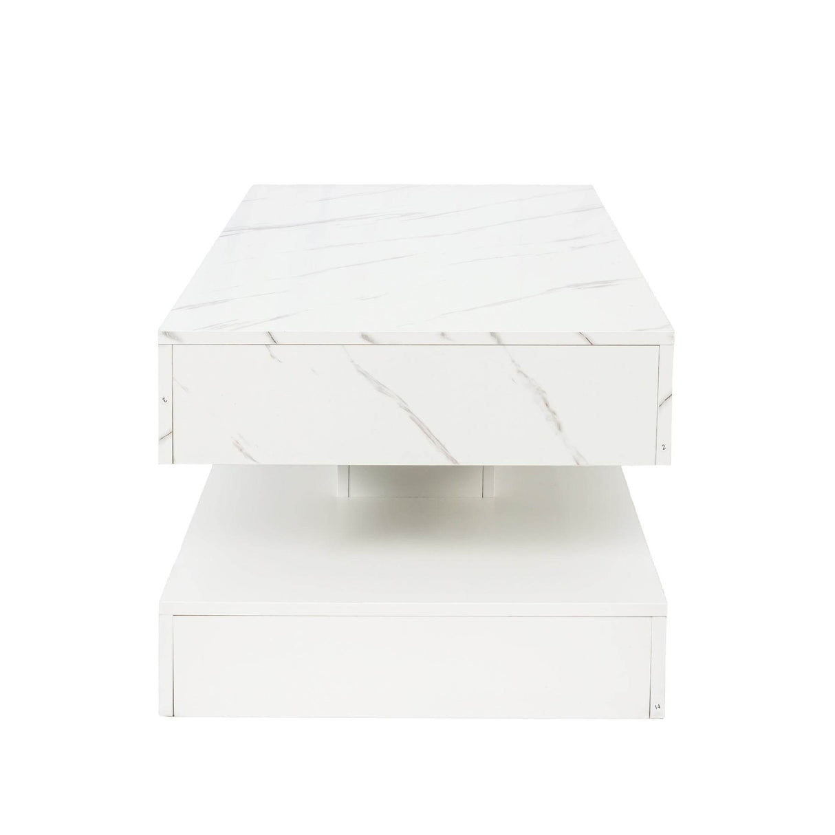 Modern LED Coffee Table With Storage Drawer and Lights - Sleep Galleria