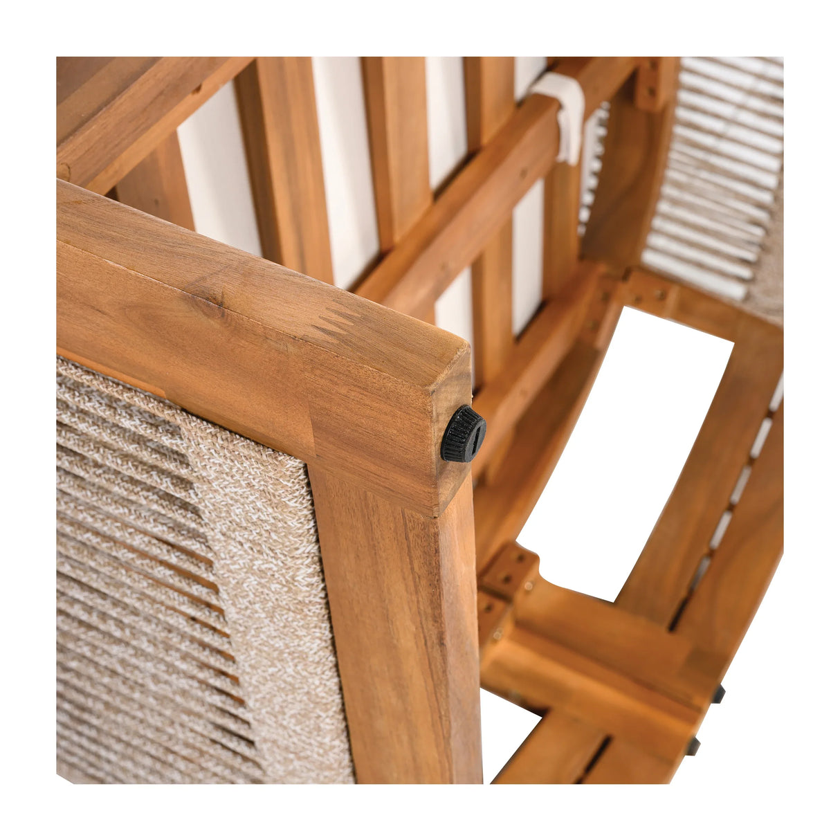 Premium Acacia Wood Outdoor Tub Club Chair With Cushions - Omega Lifestyles