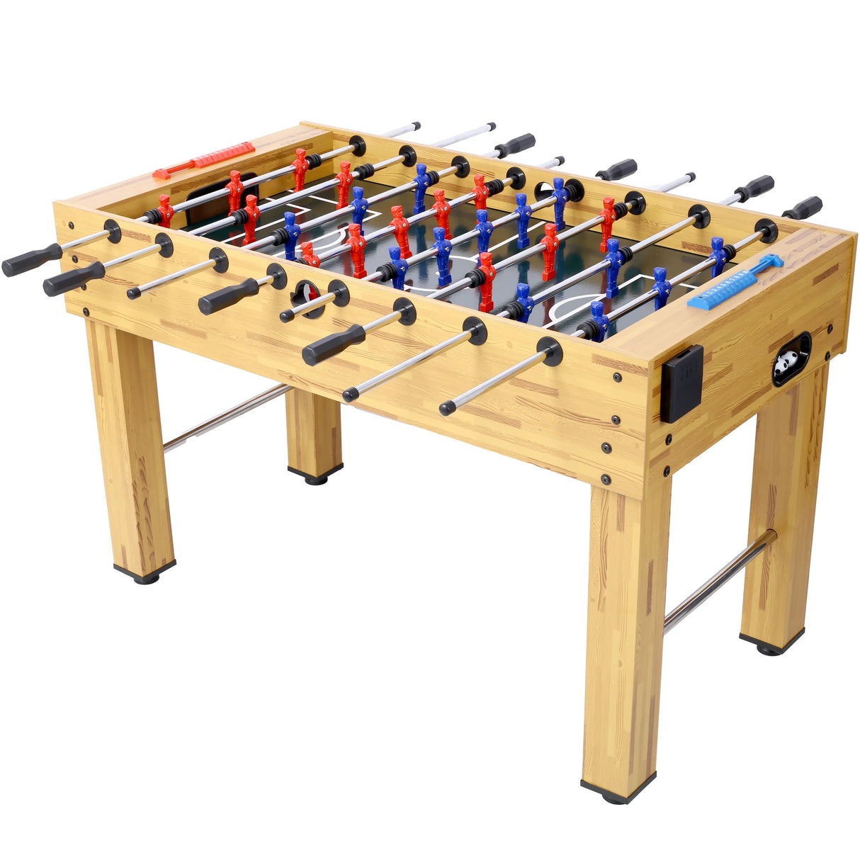 54-Inch Light Cherry Foosball Table With E-Z Spin Bearings - Omega Lifestyles