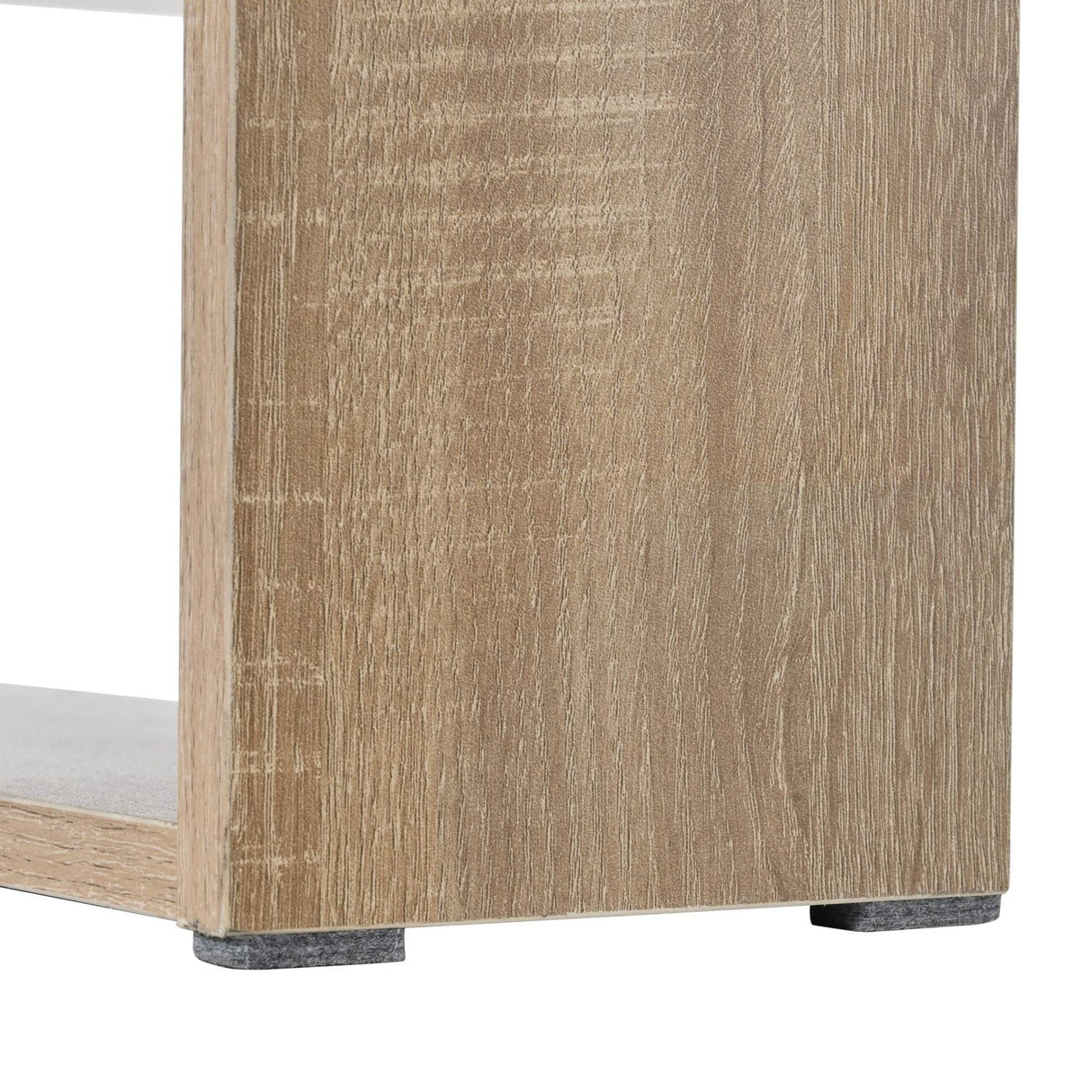 High Glossy Two Drawer Wood Grain Coffee Table - Sleep Galleria