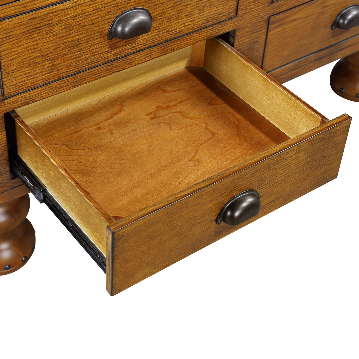 Solid Wood 40-Inch Antique Coffee Table With Drawers - Sleep Galleria