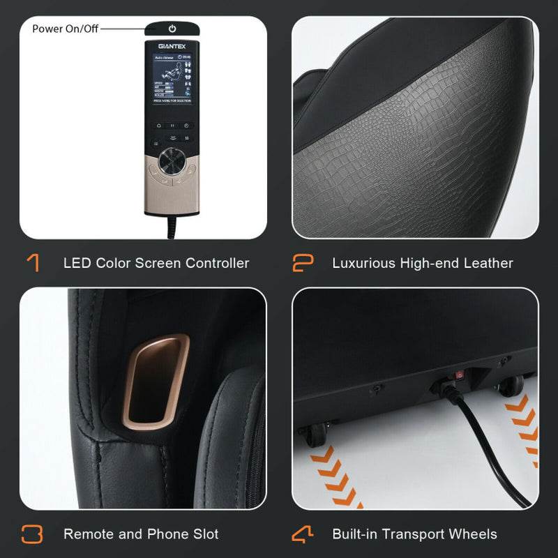 Soothe 10-Full Body Zero Gravity Massage Chair with SL Track Heat