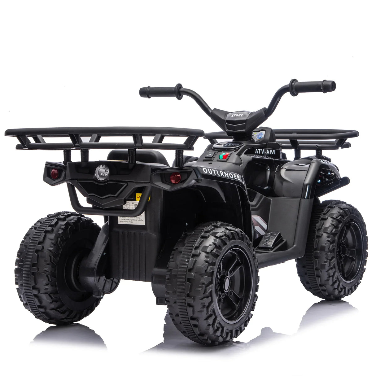 24V High-Power Kids Ride-On ATV With Storage Racks - Omega Lifestyles