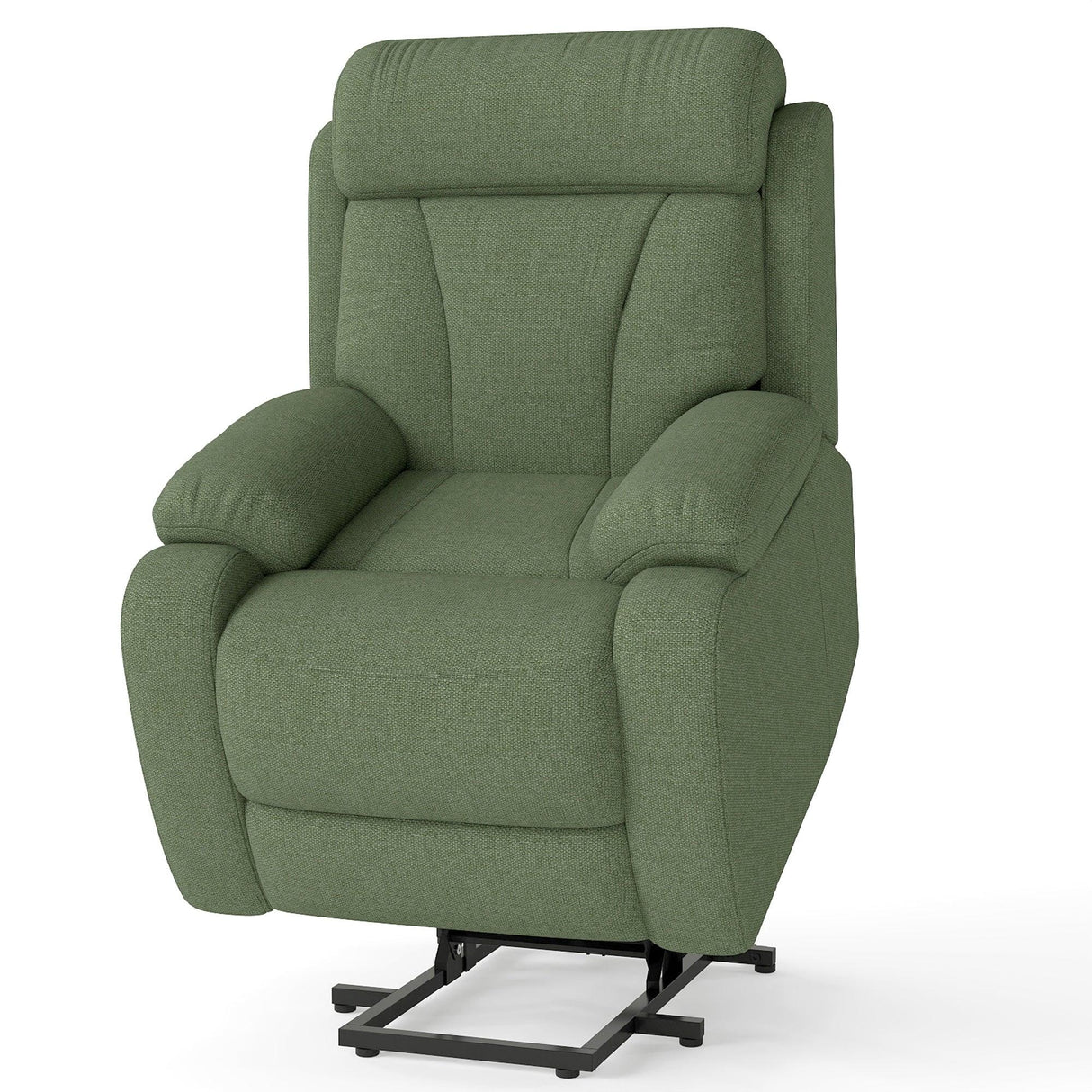 Power Lift Recliner Medium-Soft Snowflake Velvet Chair - Omega Lifestyles