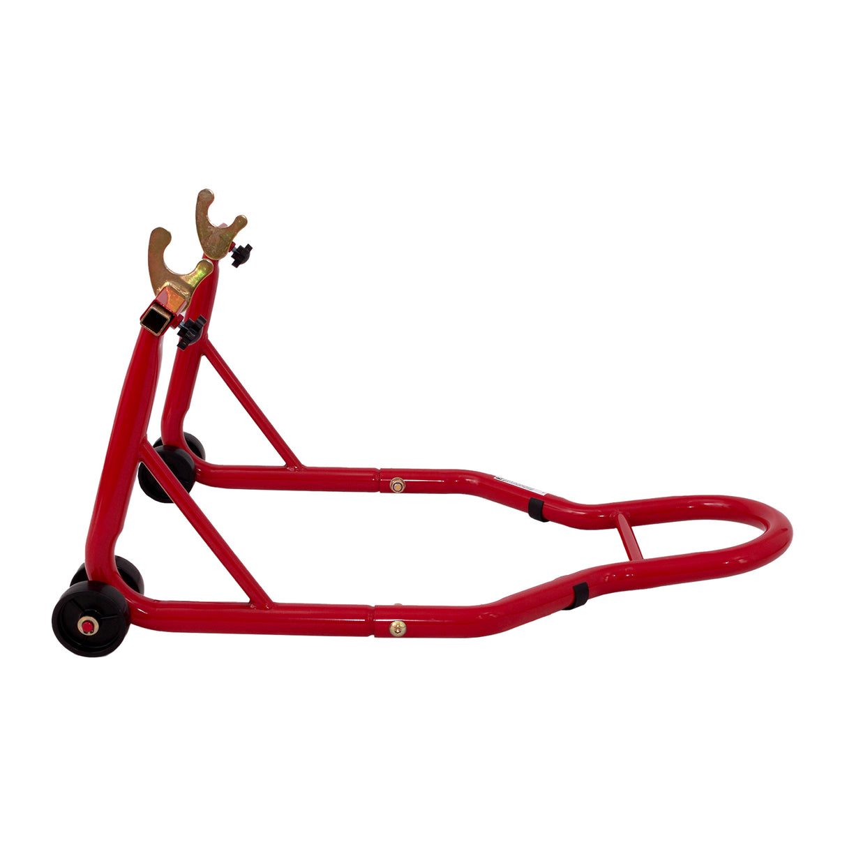 Heavy-Duty Red Adjustable Motorcycle Rear Paddock Stand