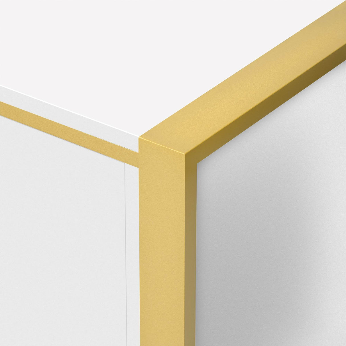 Modern Minimalist White MDF Metal TV Stand With Storage - Sleep Galleria