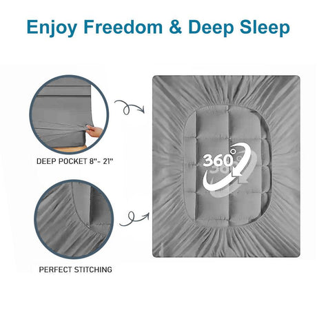 Twin Ultra-Plush Embossed Cotton Mattress Bedspread - Sleep Galleria