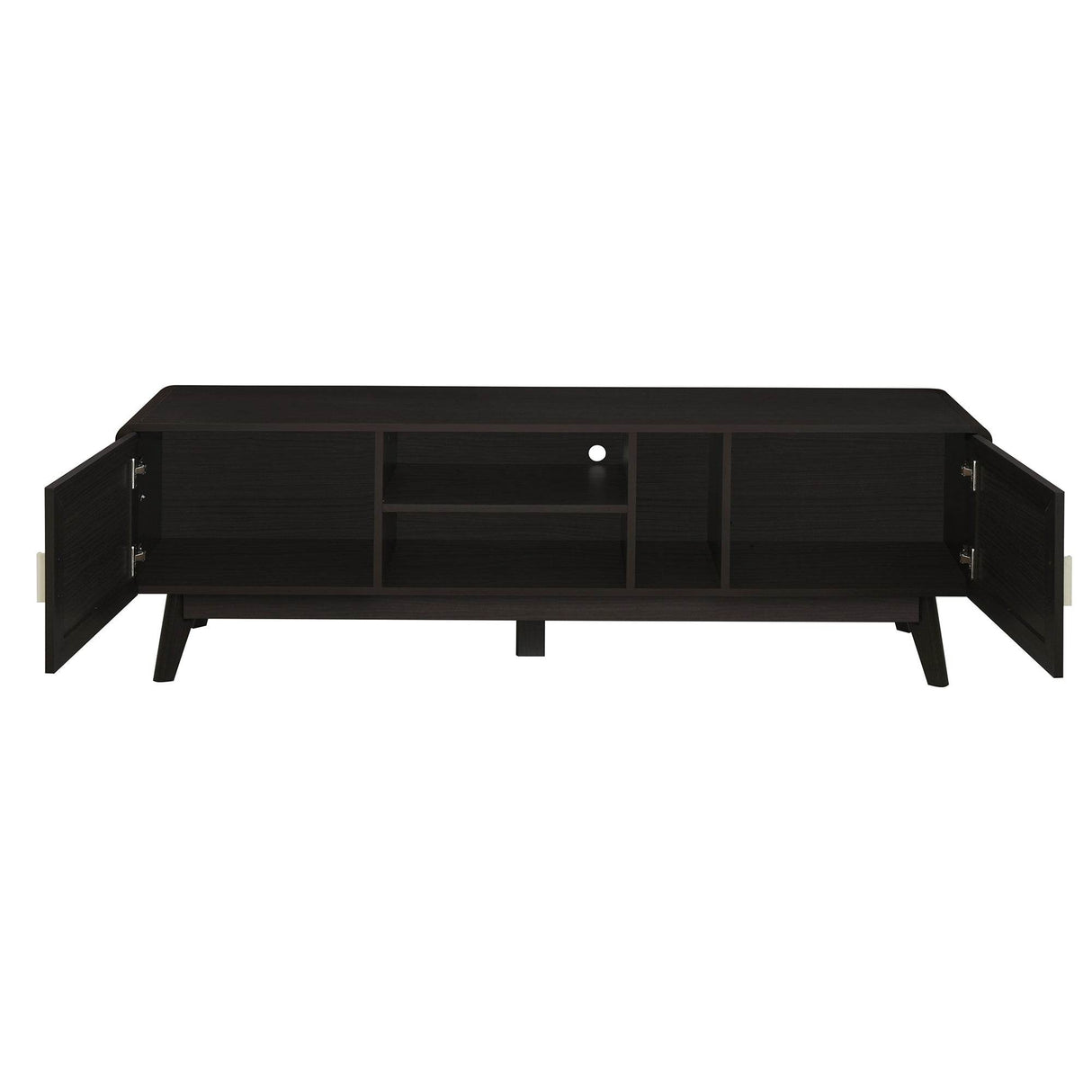 Bohemian Style Dark Brown Rattan TV Stand - Sleep Galleria