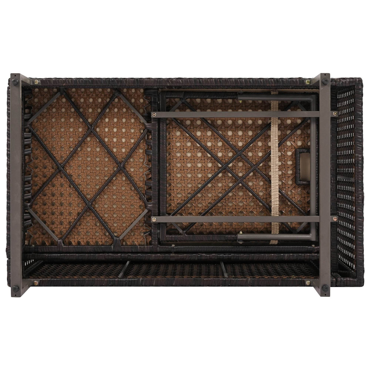 Diamond Weave Outdoor Sectional Furniture Set With Cushions - Omega Lifestyles