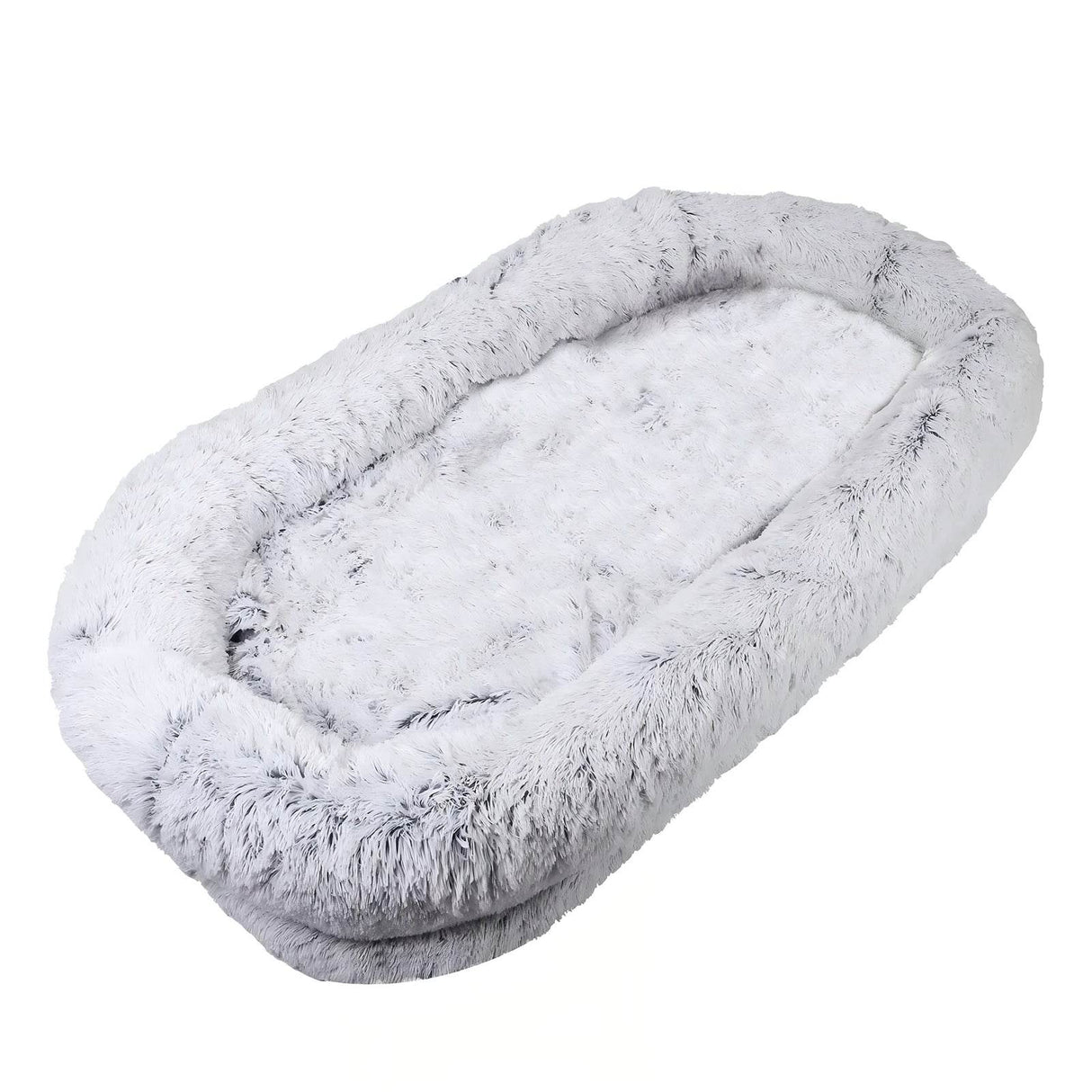 Orthopedic Washable Faux Fur Human Dog Bed 14-Inch - Sleep Galleria