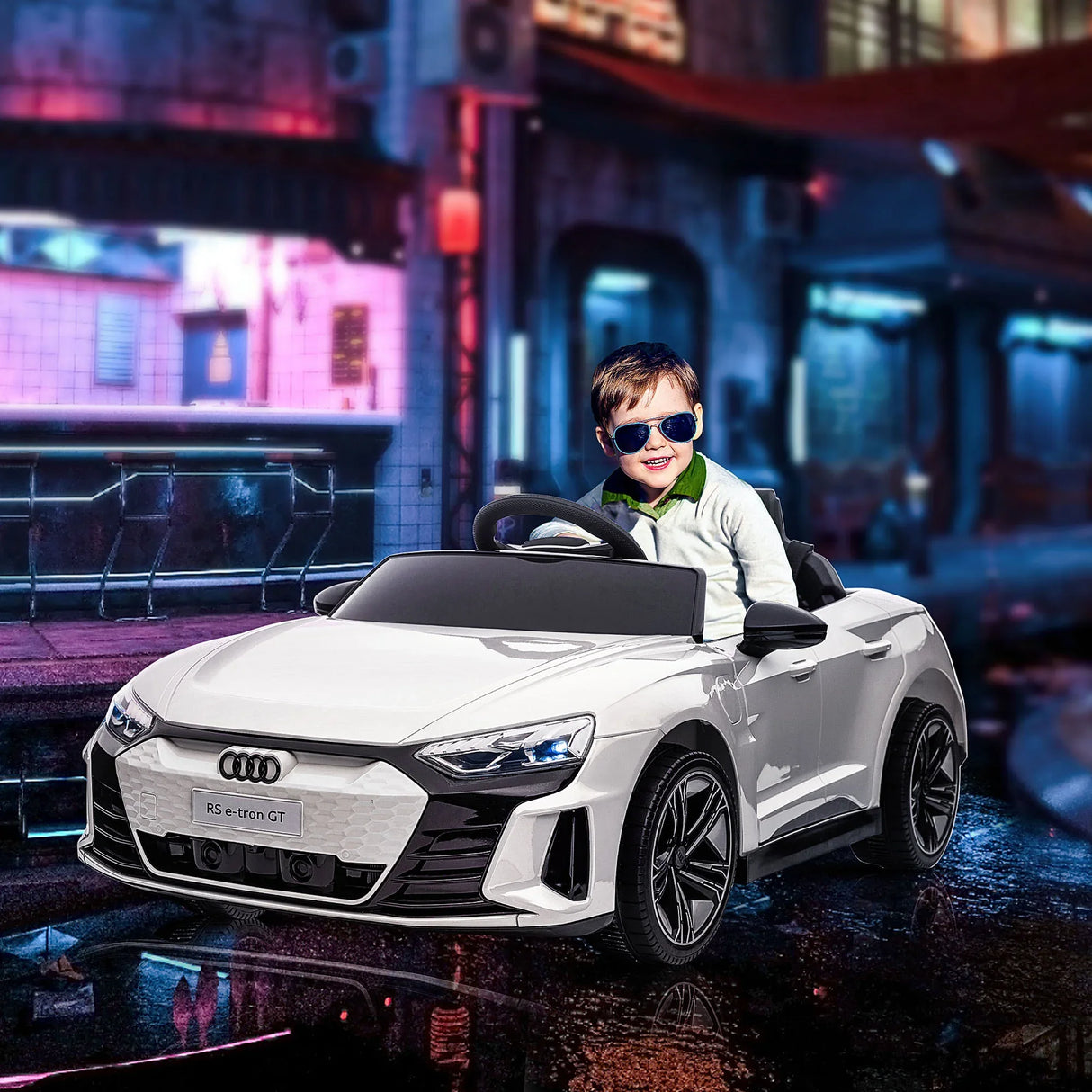 12V Licensed Audi RS E-Tron GT Kids Ride-On Car With Remote Control - Omega Lifestyles