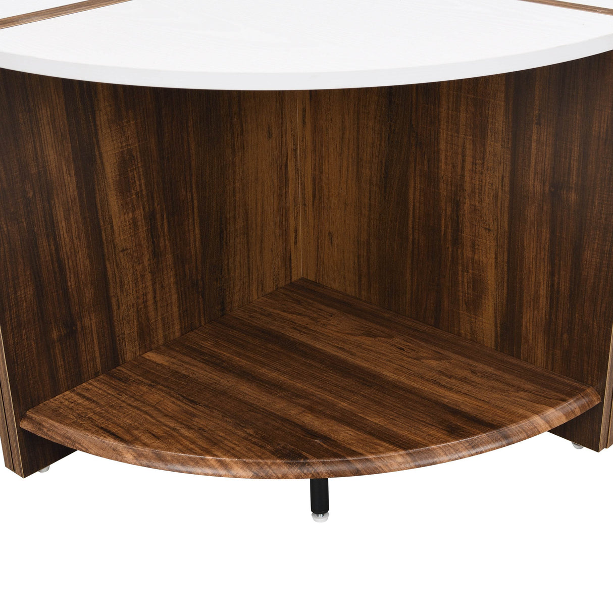 4-Piece Industrial Round MDF Coffee Table Set - Sleep Galleria