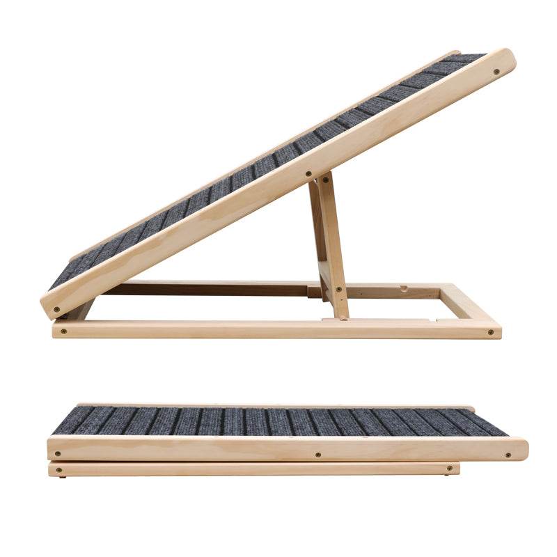 Solid Wood Foldable Dog Ramp With Non-Slip Traction - Sleep Galleria