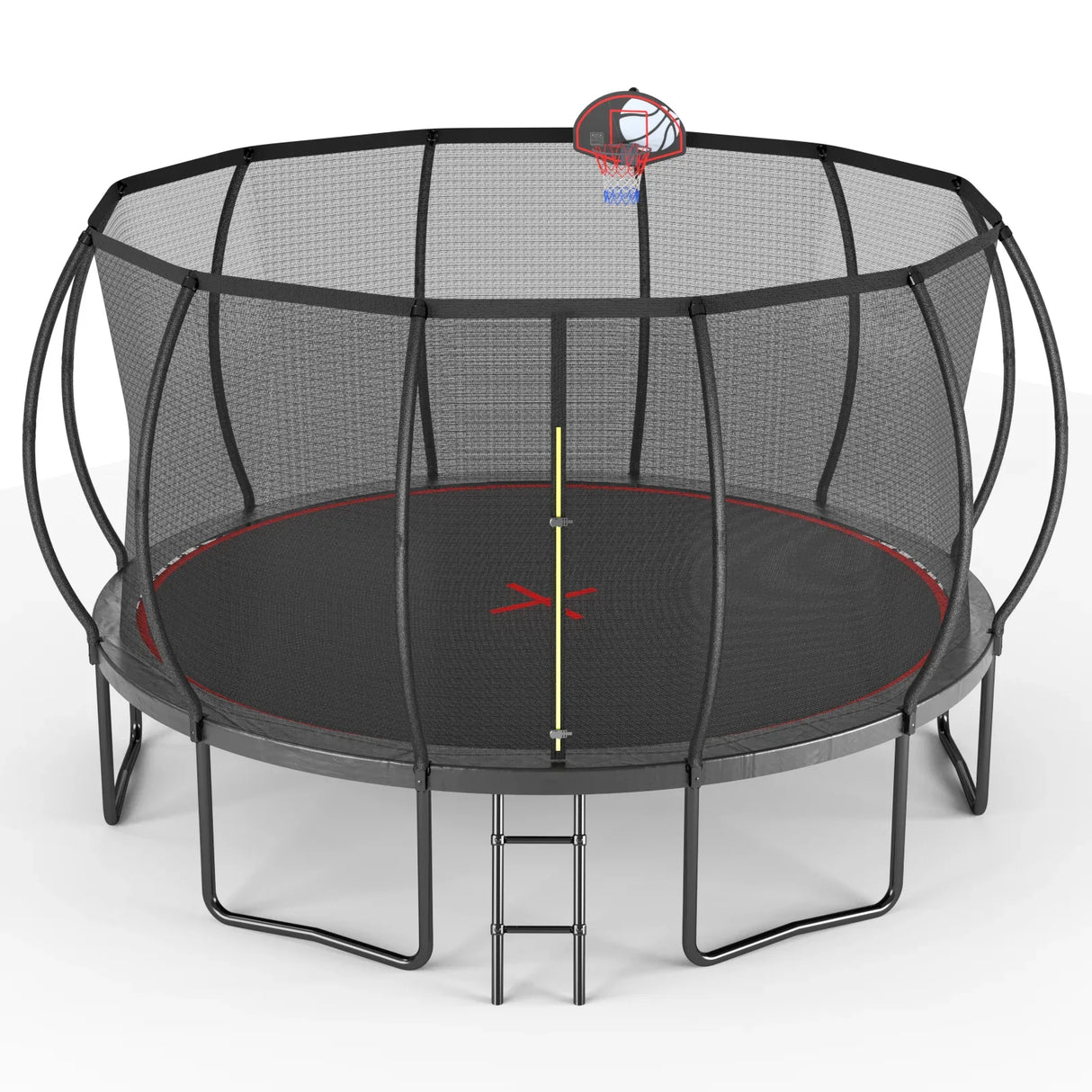 14-Foot Outdoor Galvanized Steel Frame Garden Trampoline - Omega Lifestyles
