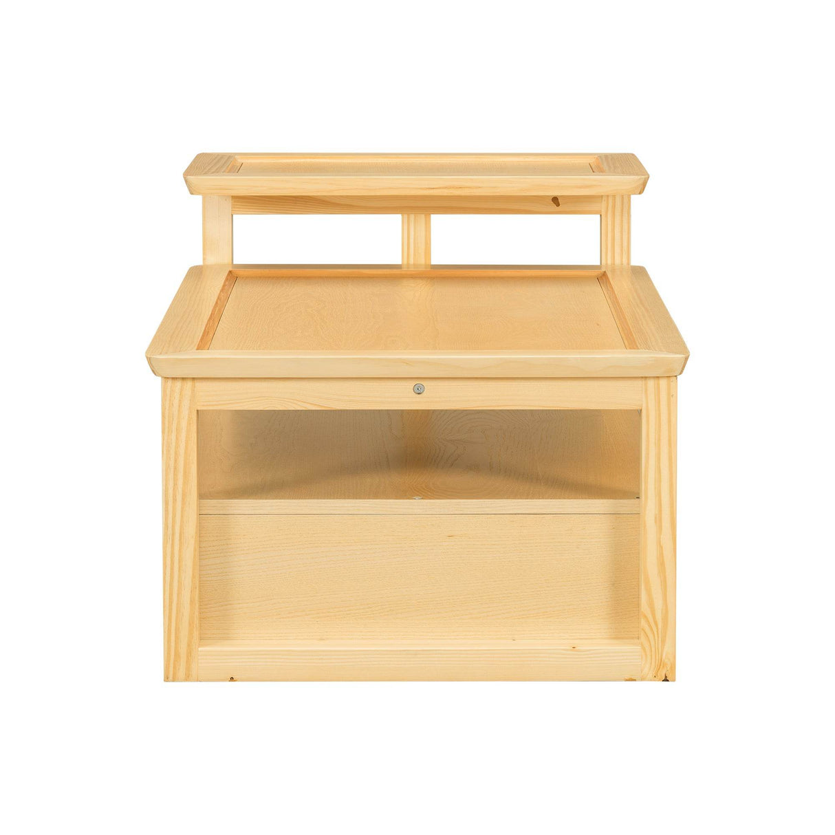 Modern Natural MDF Coffee Table With Rattan Drawer - Sleep Galleria