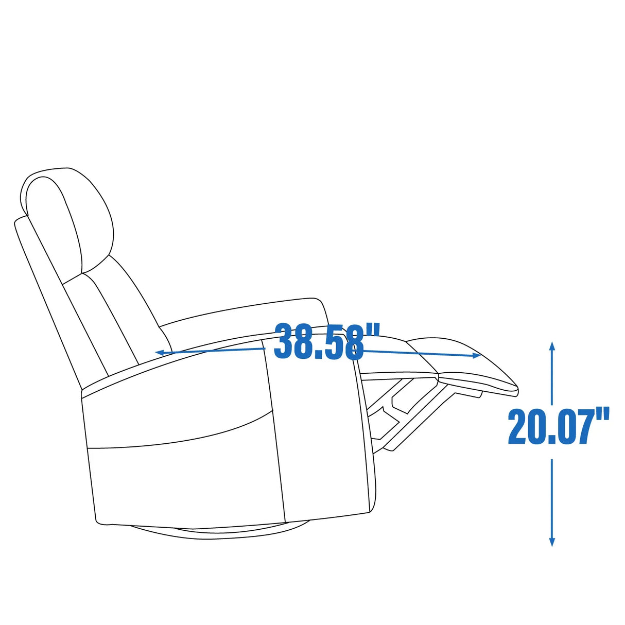 Heat Massage Medium-Firm Manual Recliner Chair - Omega Lifestyles