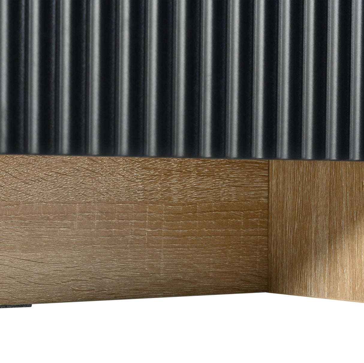 Luxury Fluted Black And Gold TV Stand With Storage - Sleep Galleria