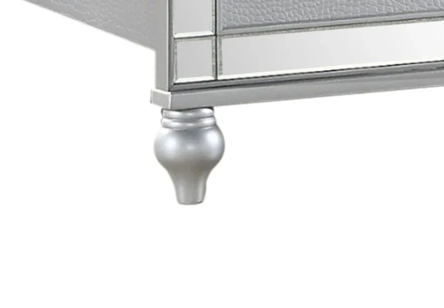 Contemporary King Size Upholstered LED Bed Frame - Omega Lifestyles