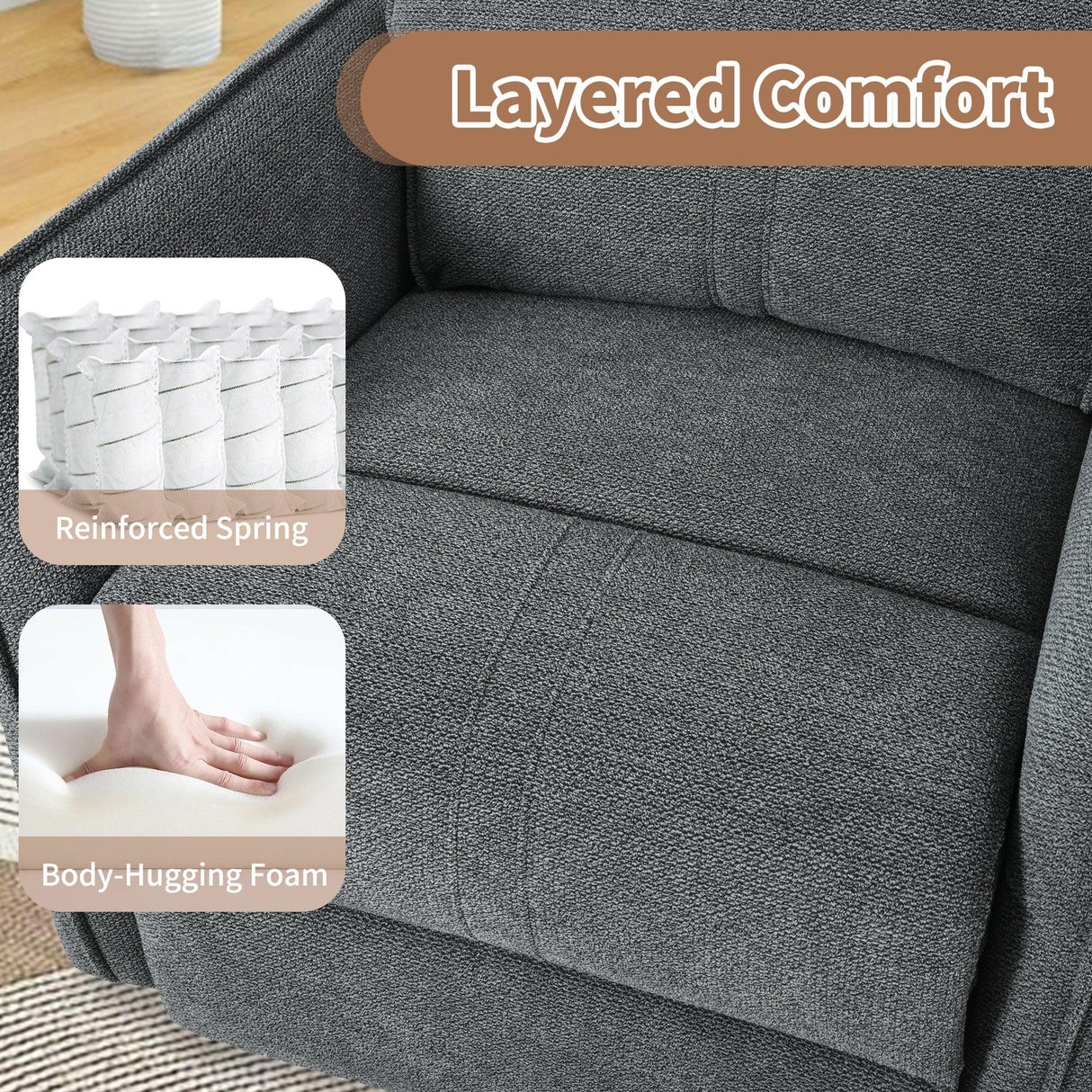 Power Swivel Rocker Recliner Chair With USB Ports - Omega Lifestyles