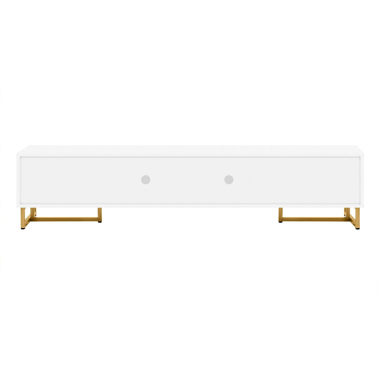 Modern White MDF TV Stand With Storage Cabinet - Sleep Galleria