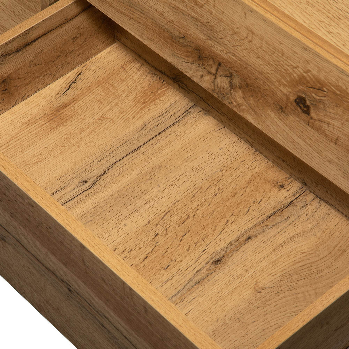 Modern Wood TV Stand With Drop Down Storage - Sleep Galleria