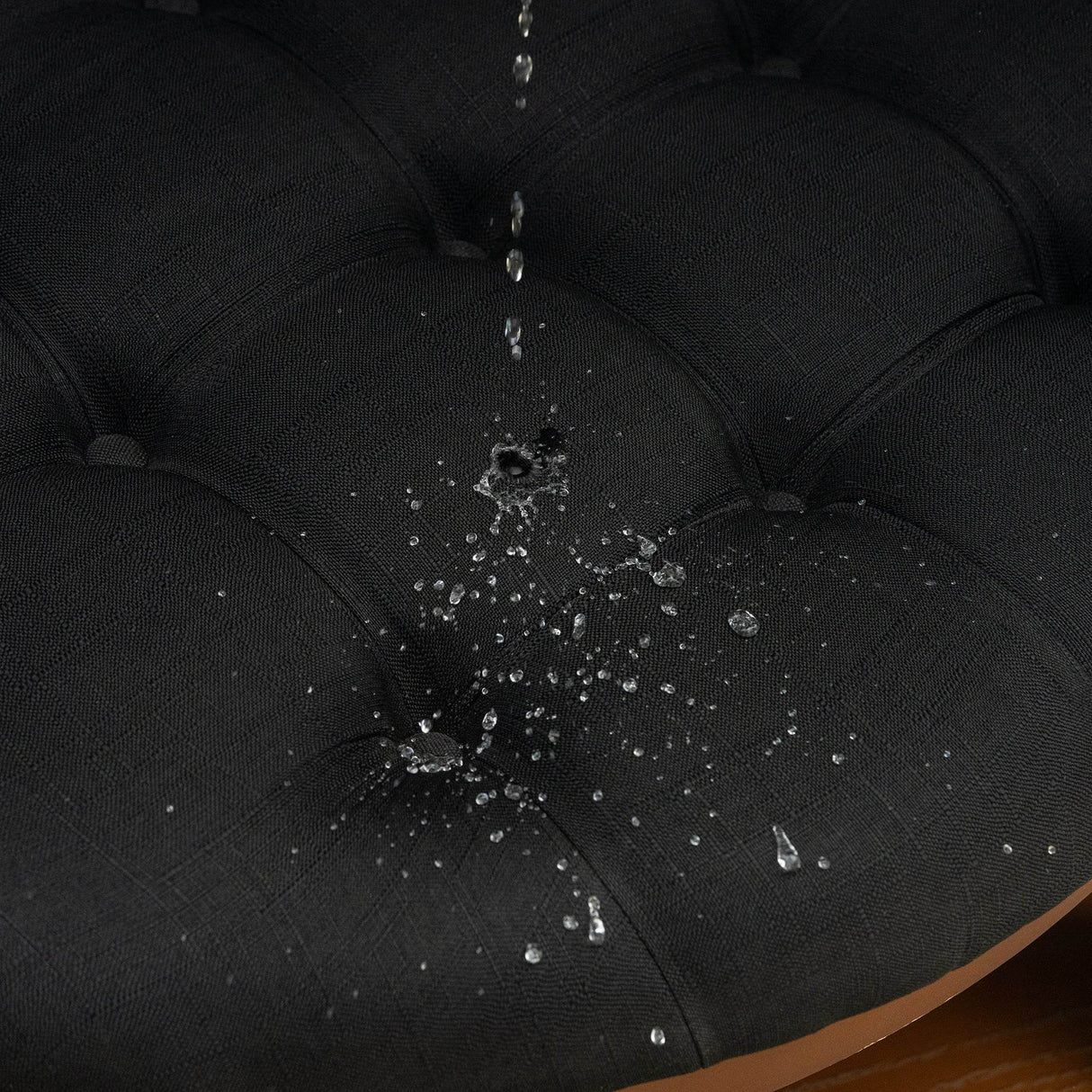 Modern Large Round Upholstered Ottoman Coffee Table - Sleep Galleria