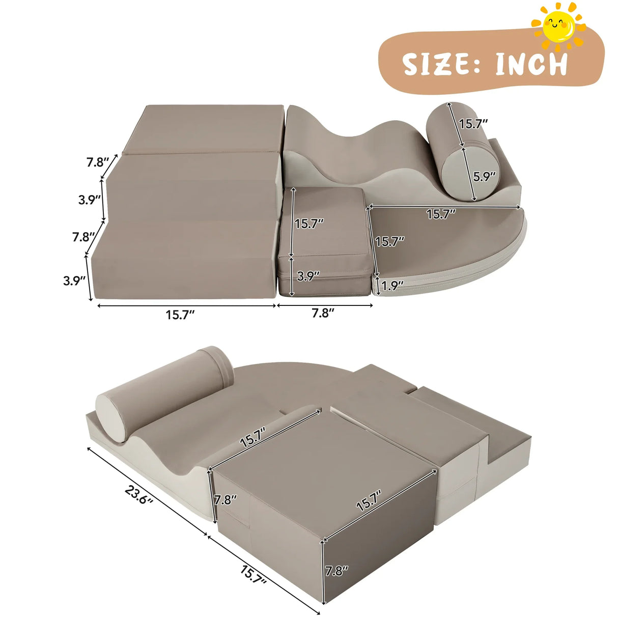 Soft Indoor Climb And Crawl Foam Playset For Kids - Omega Lifestyles