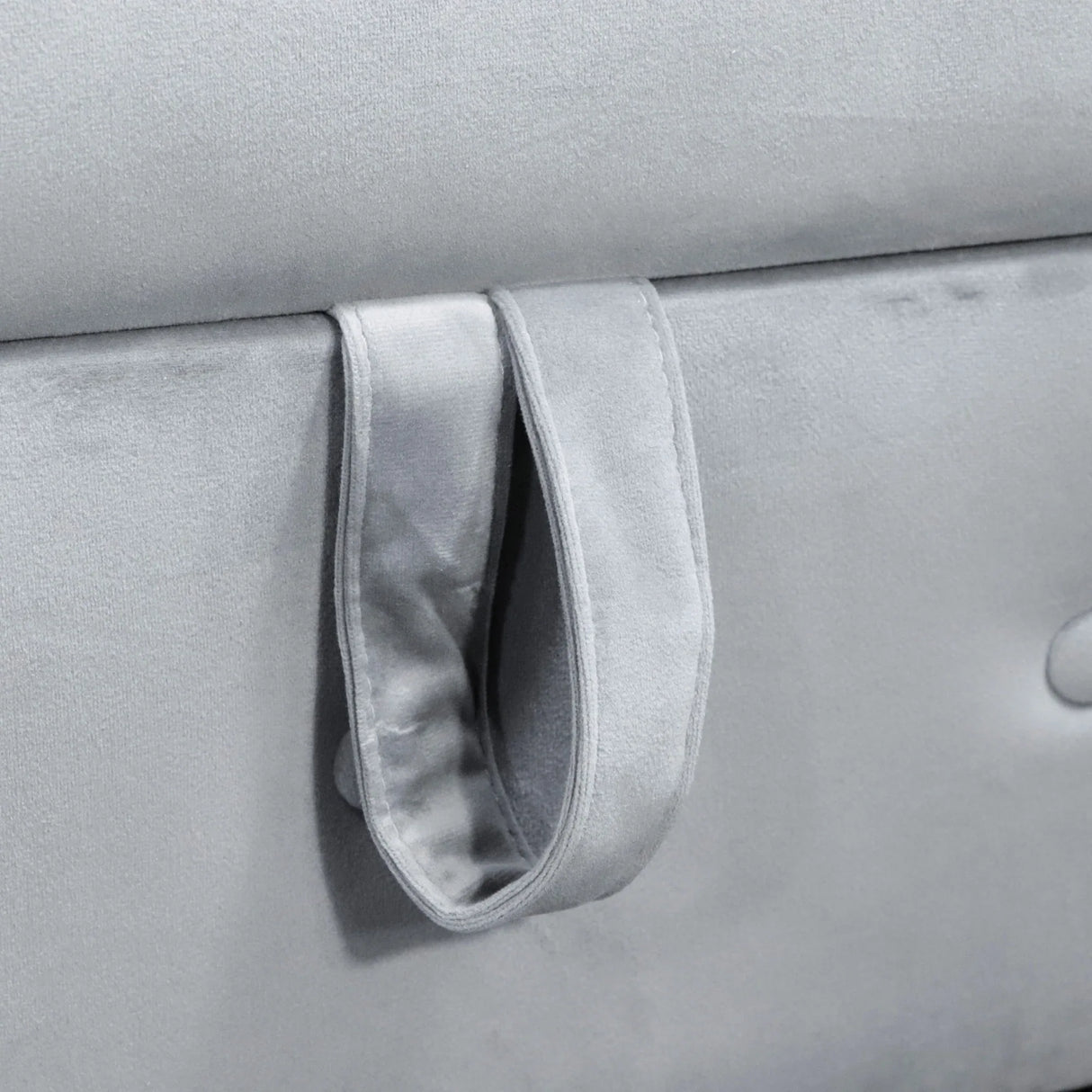 Classic Velvet Storage Chaise Lounge With Pillow - Omega Lifestyles