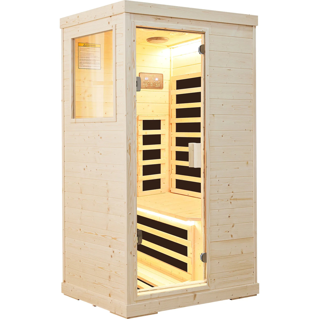 Single Person Spruce Wood Far Infrared Sauna - Omega Lifestyles